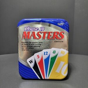 Phase 10 Masters Edition Tin Game Card Game Fundex Games Complete 2009